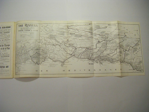 昭和 初期 戦前 地図「フランス ガイド ブック」名所 観光