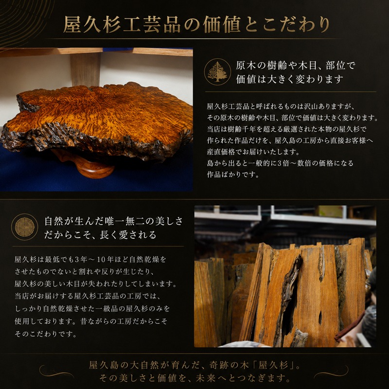 高級屋久杉虎杢ボールペン ＜ 屋久島物産展（春ウコンや有機栽培茶など