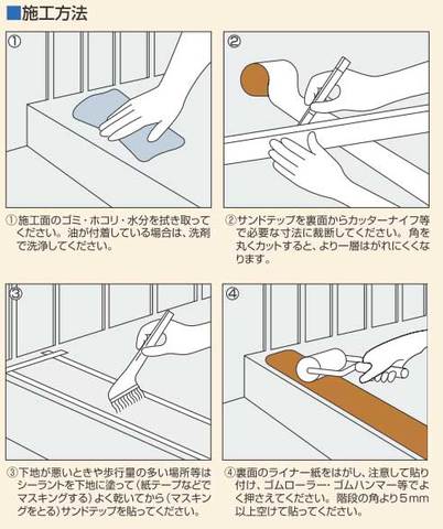 滑り止めシート施工方法