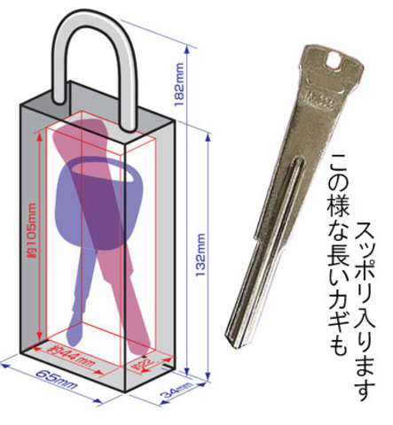 鍵の保管庫(収納ボックス)キーストハンディサイズ