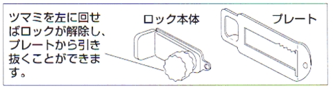 室内ドア用かんたん在宅ロック部品