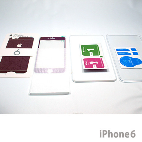 iPhone6用両面保護強化デザインガラスパネル