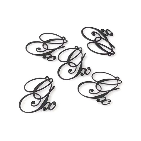 真鍮メタルパーツ チャーム yx マットブラック