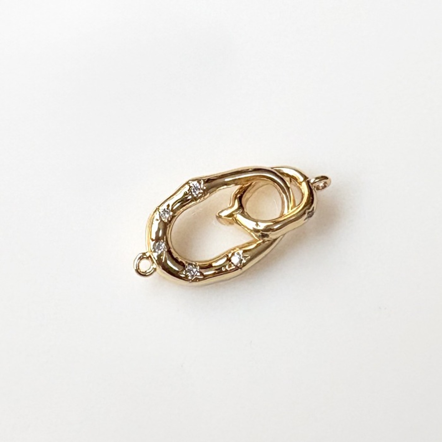 天然石 シトリン コンケーブカット ＜ アクセサリーパーツショップangelica