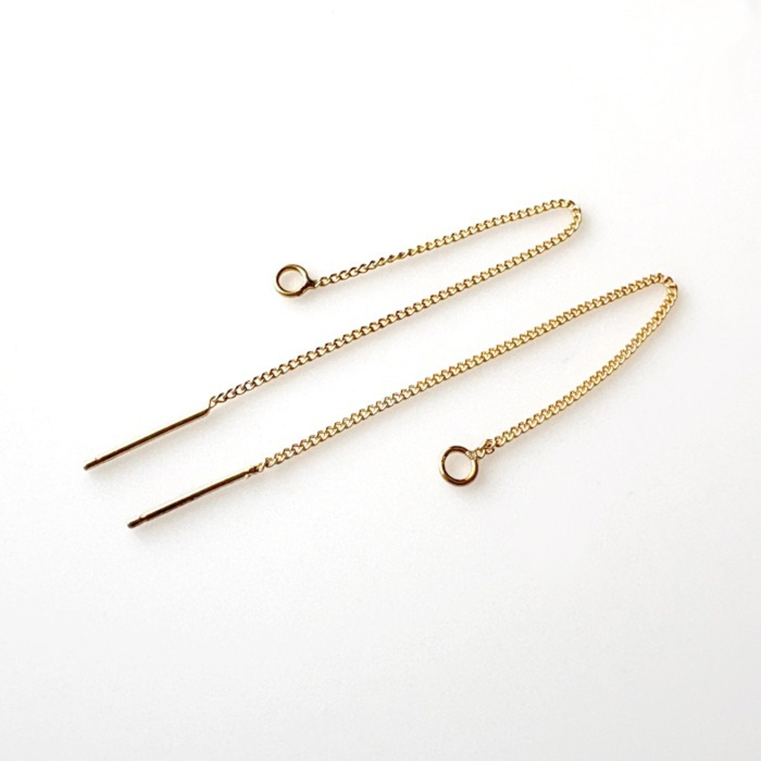 シルバー925ゴールドプレート アメリカンピアス