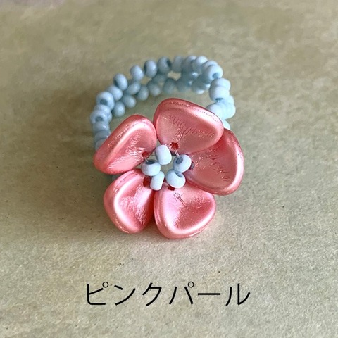 ビーズアクセサリーキットチェコフラワーリング