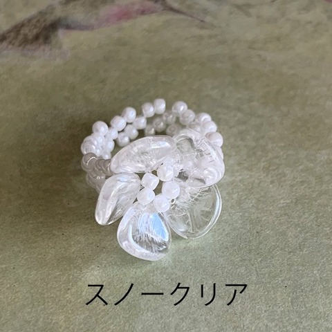 ビーズアクセサリーキット チェコフラワーリング