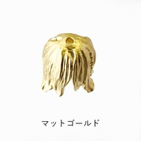 メタルパーツ キャップ フラワー 花 マットゴールド