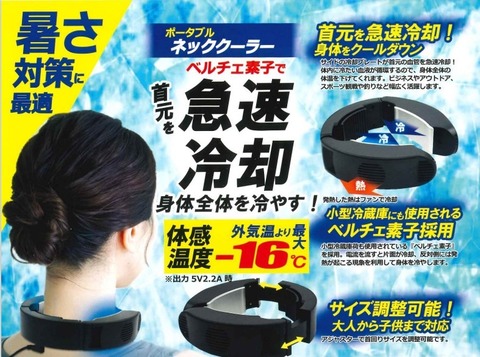 ダークホース　ポータブルネッククーラー　PLNC-01BK