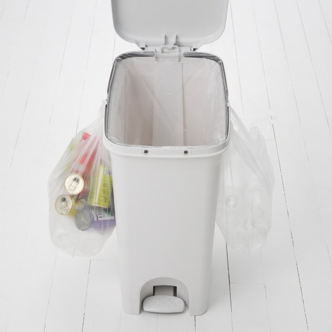 リス　ペダルペール　45L　スリムタイプ　グレー　ゴミ箱