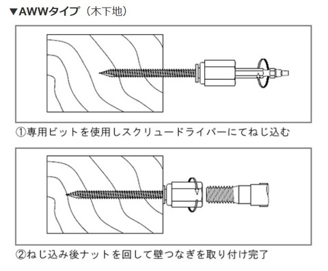 シグテック　AWW-105　アシバツナギ　W1/2-12　105㎜