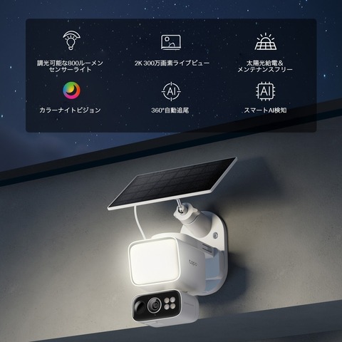 TP　センサーライト付きカメラ　C615F　KIT
