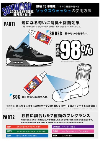 【ANDSOX】SOXWASH