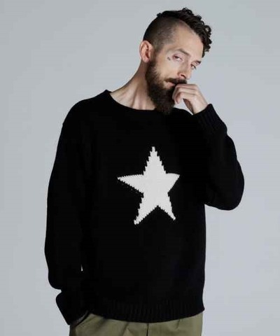 【SCHOTT】CREW KNIT STAR