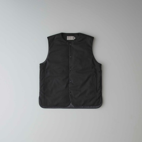 【CURLY＆Co.】KNIT PADDED VEST -solid-