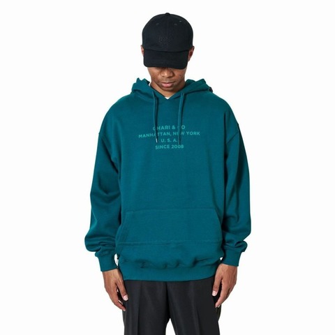 【CHARI＆CO】LOCATION LOGO VENTILATED HOODIE SWEATS