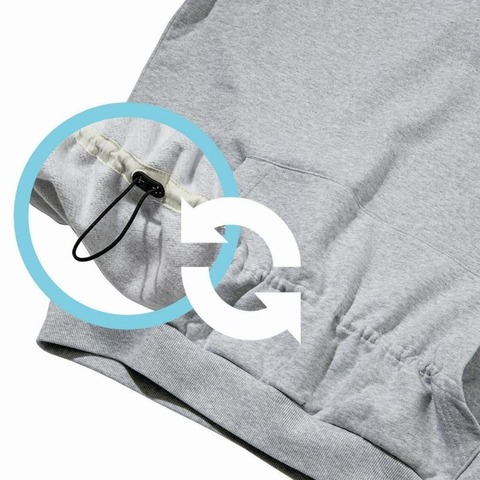 【CHARI＆CO】LOCATION LOGO VENTILATED HOODIE SWEATS