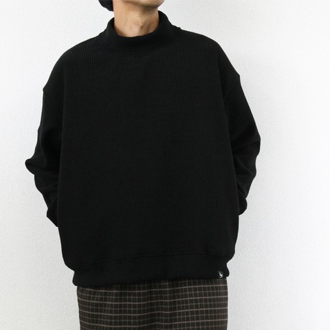 【LiSS】FAKE CORDUROY HIGH NECK SWEAT