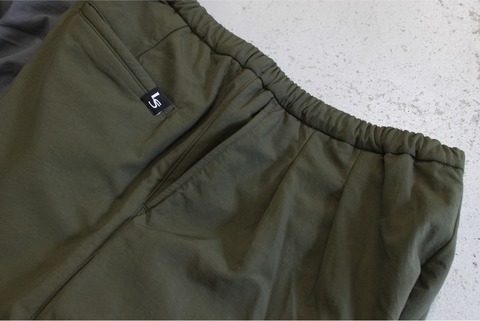 【LiSS】NYLON＆FLEECE HEM COAD PANTS