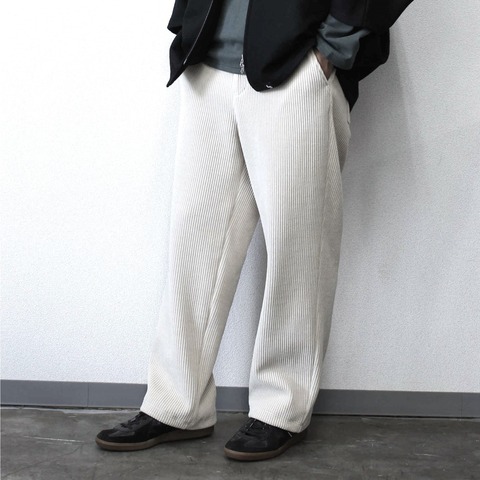 【LiSS】FAKE CORDUROY WIDE PANTS