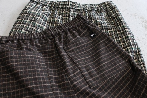 【LiSS】CHECK PATTERN EASY PANTS