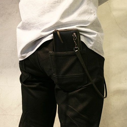 【JAM HOME MADE】BLACK DIAMOND ZIP LONG WALLET -LaVish- 