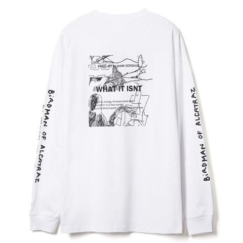 【SALE30％OFF★(What it isNt) ART BY MARK GONZALES】モノクロアートレイヤードT