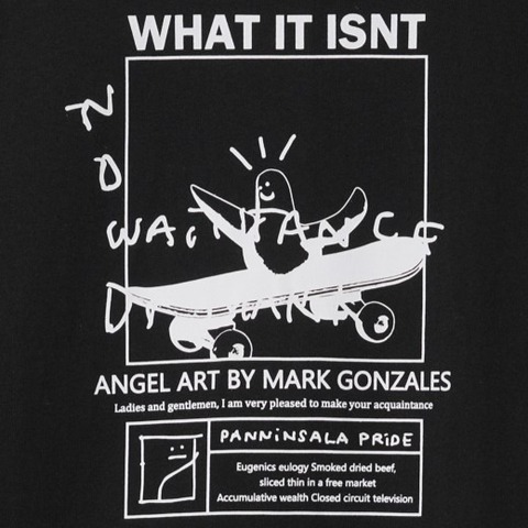 【SALE30％OFF★(What it isNt) ART BY MARK GONZALES】モノクロアートレイヤードT