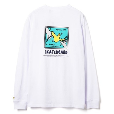 【SALE30％OFF★(What it isNt) ART BY MARK GONZALES】ホールドハンズエンジェルロンT