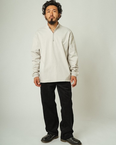 【SALE30％OFF★BIG MIKE】10OZ Half Zip L/S Tee