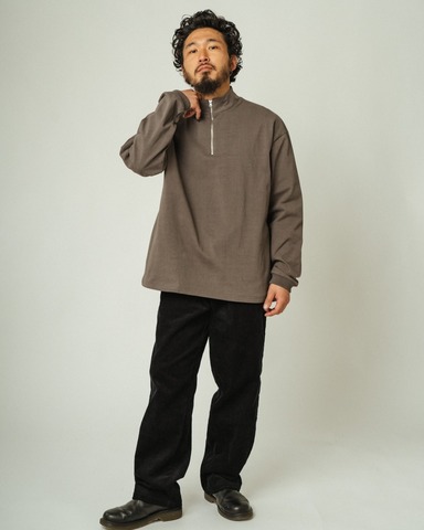 【SALE30％OFF★BIG MIKE】10OZ Half Zip L/S Tee