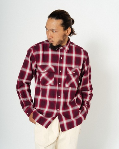 【SALE30％OFF★BIG MIKE】Ombre Check Shirts