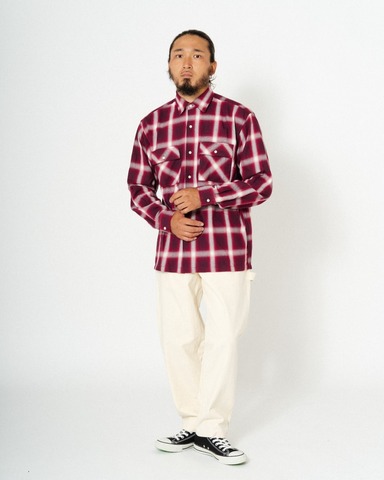 【SALE30％OFF★BIG MIKE】Ombre Check Shirts