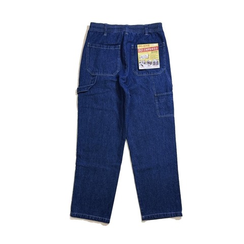 【BIG MIKE】Denim Painter Belt Easy Pants