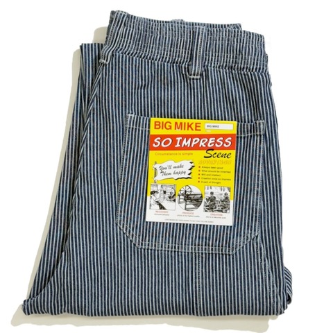 【BIG MIKE】Denim Painter Belt Easy Pants