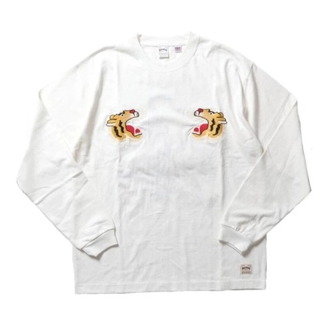 【HOUSTON】US COTTON EMB L/S TEE (TIGER)