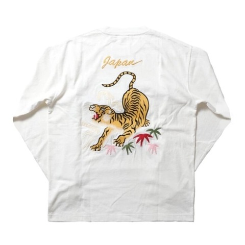 【HOUSTON】US COTTON EMB L/S TEE (TIGER)