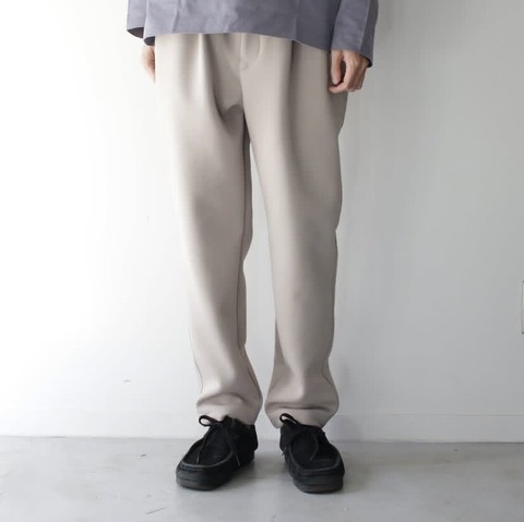 【CURLY＆Co.】PIQUE SCUBA 1-TUCK PANTS