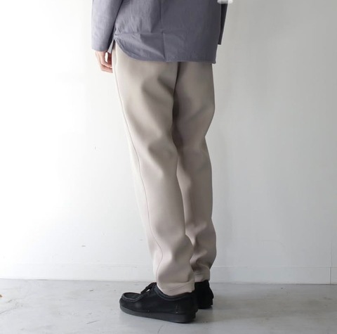 【CURLY＆Co.】PIQUE SCUBA 1-TUCK PANTS