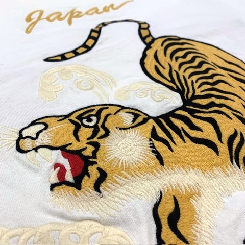 【HOUSTON】US COTTON EMB L/S TEE (TIGER)