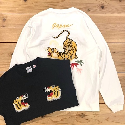 【HOUSTON】US COTTON EMB L/S TEE (TIGER)