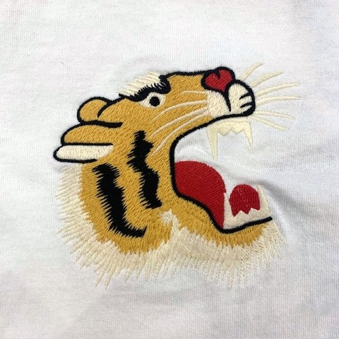 【HOUSTON】US COTTON EMB L/S TEE (TIGER)