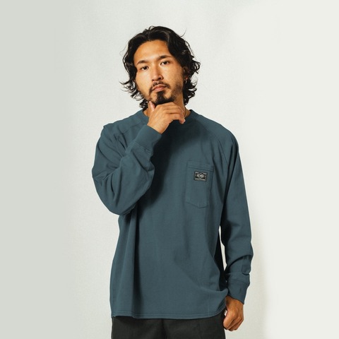 【BIG MIKE】New 10OZ Sunglasses 3 Pocket L/S Tee