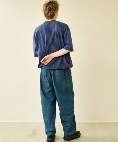 【Kelen】SIDE LINE EASY DENIM / FLORA