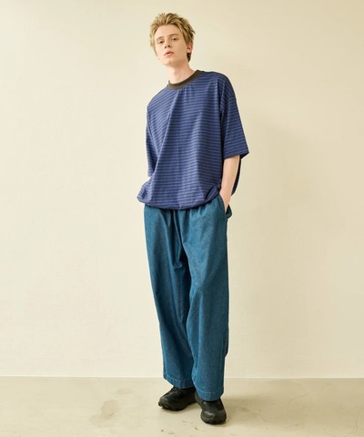 【Kelen】SIDE LINE EASY DENIM / FLORA