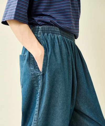 【Kelen】SIDE LINE EASY DENIM / FLORA