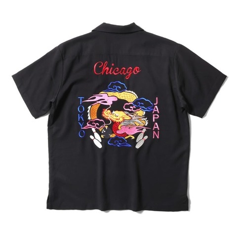 【HOUSTON】BOWLING S/S SHIRT (DRAGON)