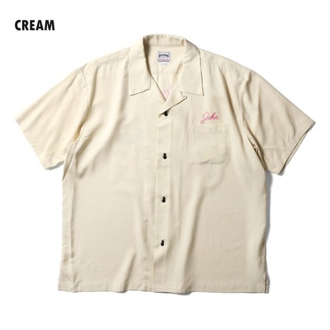 【HOUSTON】BOWLING S/S SHIRT (DRAGON)