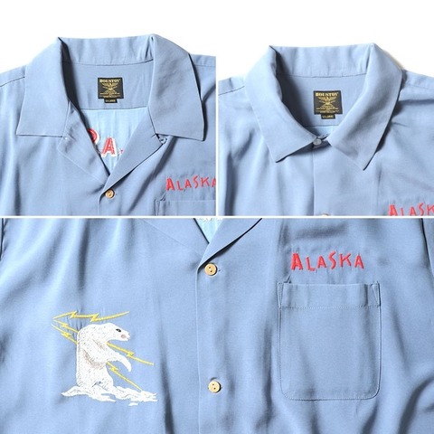 【HOUSTON】SOUVENIR S/S SHIRT (ALASKA)