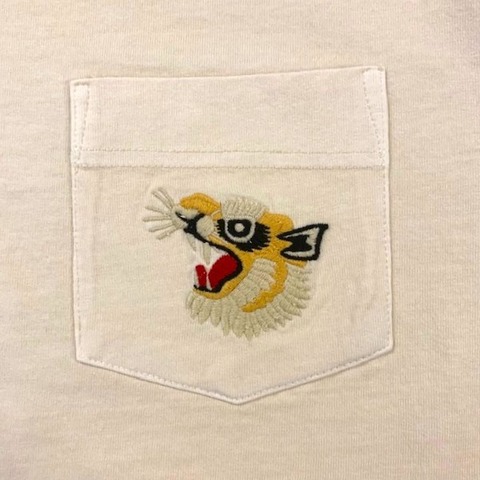 【HOUSTON】PIGMENT FOAM PT SOUVENIR TEE(TIGER)